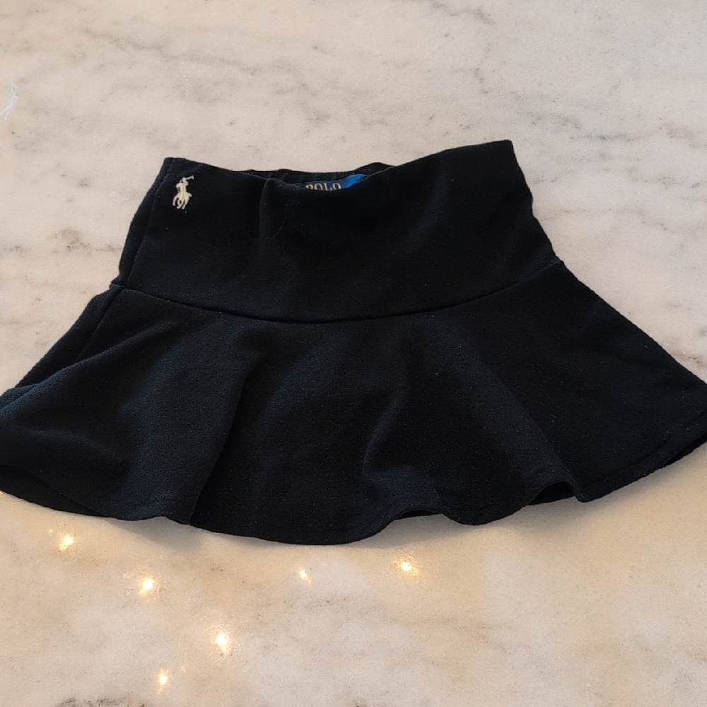 Girls toddler Polo by Ralph Lauren Black Skater Skirt